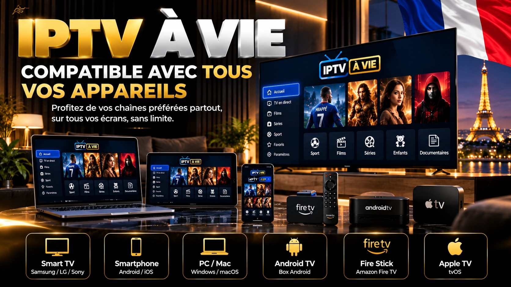 Critères pour évaluer une offre IPTV à vie